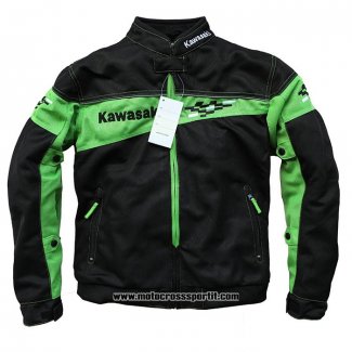 2020 Motocross Ciclismo Giacca Kawasaki Manica Lunga Nero Verde