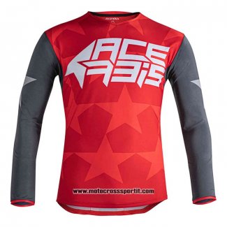 2020 Motocross Ciclismo Maglie Acerbis Manica Lunga Rosso