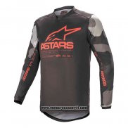 2020 Motocross Ciclismo Maglie Alpinestars Manica Lunga Nero