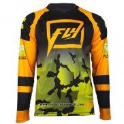 2020 Motocross Ciclismo Maglie FLY Manica Lunga Giallo