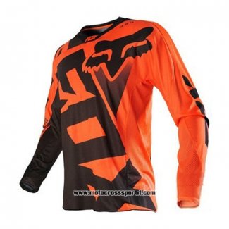 2020 Motocross Ciclismo Maglie FOX Manica Lunga Arancione