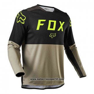 2020 Motocross Ciclismo Maglie FOX Manica Lunga Nero