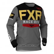 2020 Motocross Ciclismo Maglie FXR Manica Lunga Grigio