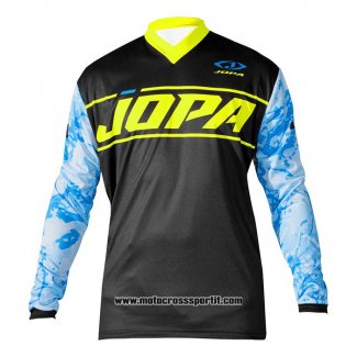 2020 Motocross Ciclismo Maglie Jopa Manica Lunga Nero