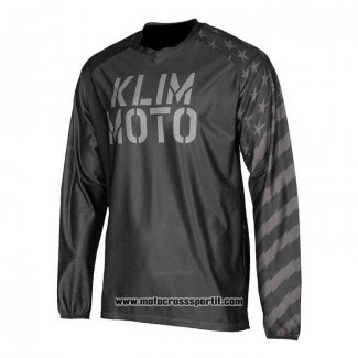 2020 Motocross Ciclismo Maglie Klim Manica Lunga Nero