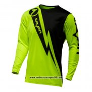 2020 Motocross Ciclismo Maglie Seven Manica Lunga Giallo