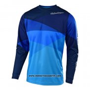 2020 Motocross Ciclismo Maglie TLD Manica Lunga Blu