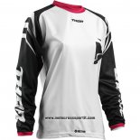 2020 Motocross Ciclismo Maglie Thor Manica Lunga Bianco