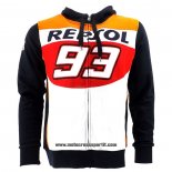 2020 Motocross Ciclismo Maglione No.93 Manica Lunga Bianco