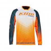 2021 Klim Motocross Ciclismo Maglie Manica Lunga Blu Arancione