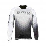 2021 Klim Motocross Ciclismo Maglie Manica Lunga Nero Bianco