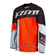 2021 Motocross Ciclismo Maglie Klim Manica Lunga Nero Rosso