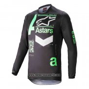 2020 Motocross Ciclismo Maglie Alpinestars Manica Lunga Nero