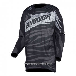 2020 Motocross Ciclismo Maglie Answer Manica Lunga Grigio