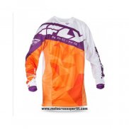 2020 Motocross Ciclismo Maglie FLY Manica Lunga Arancione