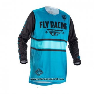 2020 Motocross Ciclismo Maglie FLY Manica Lunga Blu