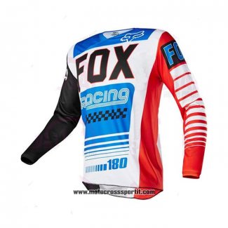 2020 Motocross Ciclismo Maglie FOX Manica Lunga Blu