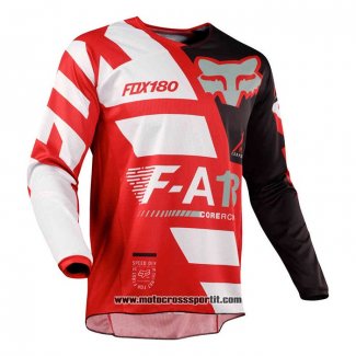 2020 Motocross Ciclismo Maglie FOX Manica Lunga Rosso