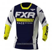 2020 Motocross Ciclismo Maglie FXR Manica Lunga Scuro Blu