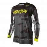 2020 Motocross Ciclismo Maglie Freegun Manica Lunga Nero