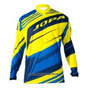 2020 Motocross Ciclismo Maglie Jopa Manica Lunga Giallo Blu