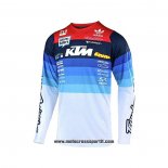 2020 Motocross Ciclismo Maglie KTM Manica Lunga Blu