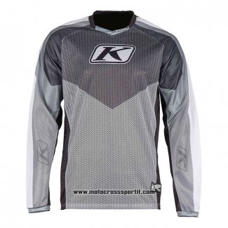 2020 Motocross Ciclismo Maglie Klim Manica Lunga Grigio