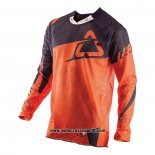 2020 Motocross Ciclismo Maglie Leatt Manica Lunga Arancione