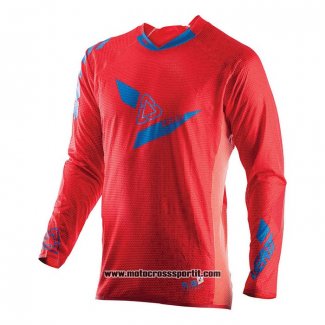 2020 Motocross Ciclismo Maglie Leatt Manica Lunga Rosso