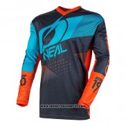 2020 Motocross Ciclismo Maglie Oneal Manica Lunga Blu