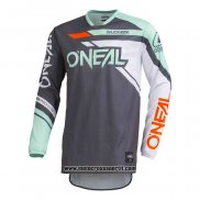 2020 Motocross Ciclismo Maglie Oneal Manica Lunga Grigio