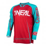 2020 Motocross Ciclismo Maglie Oneal Manica Lunga Rosso Azzurro