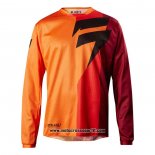 2020 Motocross Ciclismo Maglie Shift Manica Lunga Arancione Rosso