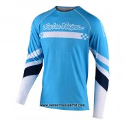 2020 Motocross Ciclismo Maglie TLD Manica Lunga Blu