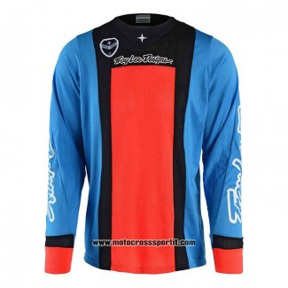 2020 Motocross Ciclismo Maglie TLD Manica Lunga Blu Rosso