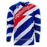 2020 Motocross Ciclismo Maglie TLD Manica Lunga Blu Rosso