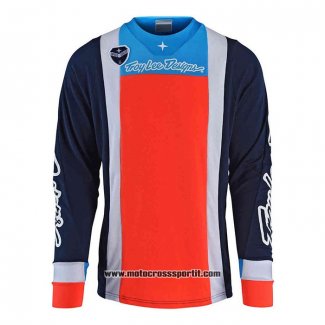 2020 Motocross Ciclismo Maglie TLD Manica Lunga Scuro Blu