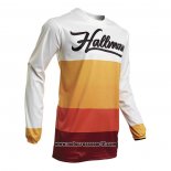 2020 Motocross Ciclismo Maglie Thor Manica Lunga Bianco