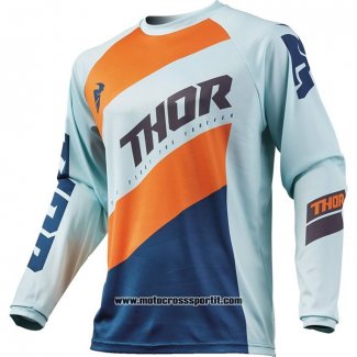 2020 Motocross Ciclismo Maglie Thor Manica Lunga Bianco