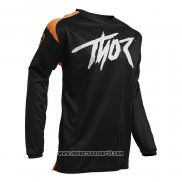 2020 Motocross Ciclismo Maglie Thor Manica Lunga Nero