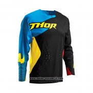 2020 Motocross Ciclismo Maglie Thor Manica Lunga Nero