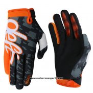 2020 Motocross Ciclismo Deft Family Guanti Dita Lunghe Arancione