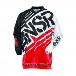 2020 Motocross Ciclismo Maglie ANSR Manica Lunga Rosso Nero