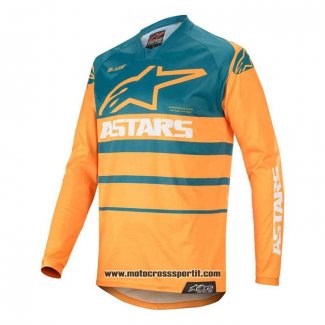 2020 Motocross Ciclismo Maglie Alpinestars Manica Lunga Giallo