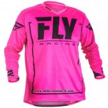 2020 Motocross Ciclismo Maglie FLY Manica Lunga Rosa