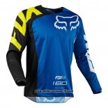 2020 Motocross Ciclismo Maglie FOX Manica Lunga Blu