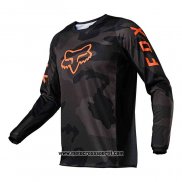 2020 Motocross Ciclismo Maglie FOX Manica Lunga Nero