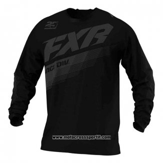 2020 Motocross Ciclismo Maglie FXR Manica Lunga Nero