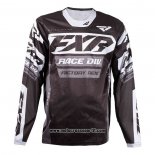 2020 Motocross Ciclismo Maglie FXR Manica Lunga Nero