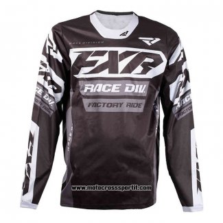 2020 Motocross Ciclismo Maglie FXR Manica Lunga Nero